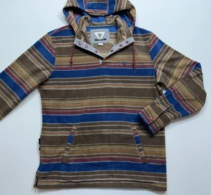 Vissla Henley-Pullover Hoodie mit Druckknöpfen Damen Größe Large Stoke House Surf - Bild 1 von 14