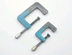 Lot of 2 Vintage Futters London Small Mini Machinist Clamps Model Crafts - Picture 1 of 6