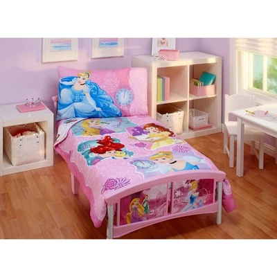 Disney Princess 4 предмета Постельный комплект для девочки для малышей - новое Смотрите подробности - Изображение 1 из 4
