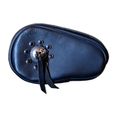 OEM original Harley Teardrop Kidney Leather Toolbox Evo Softail 1984-1999 links - Image 1 of 4