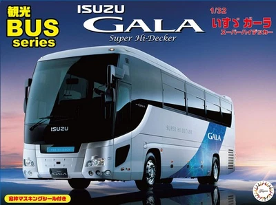 1/32 Tourist Bus Series No.3 Isuzu Gala Super High Decker Plastic Model - Image 1 of 4