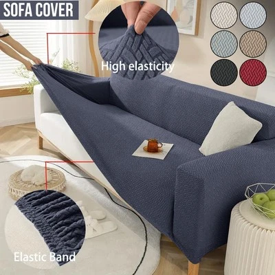 Universal Seater Sofa Covers Slipcover Elastic Stretch Settee Protector Couch UK - Image 1 of 4