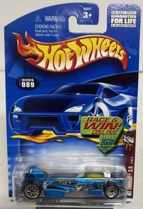 Hot Wheels Jet Threat 3.0 2002 azul con radios de encaje cromado 3 de 4 B - Imagen 1 de 4