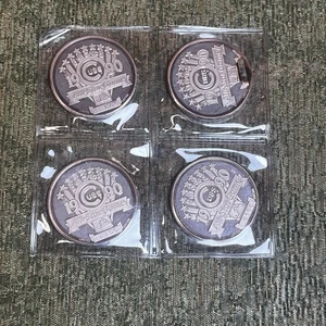 Chicago Cubs 1990 All Star Coins Sealed Never Opened .999 Fine Silver Set of 4 - Picture 1 of 4