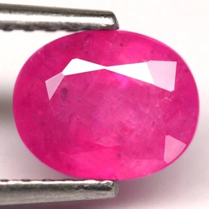 1.48Ct. Natural Gemstone Ruby Pink Oval Normal Heated Tanzania Ravishing Color! - Picture 1 of 7