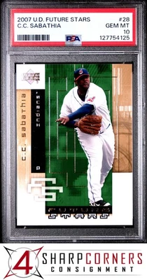 Future Stars 2007 cubierta superior #28 C.C. SABATHIA INDIANS HOF POP 1 PSA 10 Foto 1 de 2