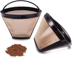 Reusable No.4 Cone Coffee Maker Filters for Ninja Coffee Bar Brewer Replacement - Picture 1 of 12