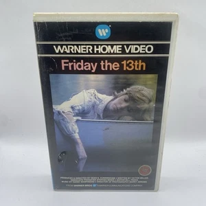 FRIDAY THE 13TH VHS Big Box Ex-Rental Pre-Cert PAL Warner Home UK - Mega Rare - Imagen 1 de 6