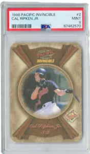 CAL RIPKEN Jr. 1998 Pacific Invincible CARD #2 HOF PSA 9 Mint - Picture 1 of 2