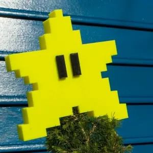 Super Mario Star Christmas Tree Topper - Foto 1 di 4
