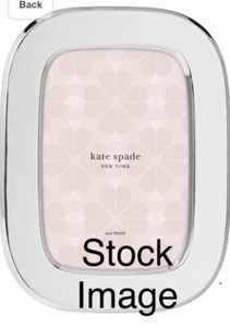 KATE SPADE NEW YORK Lenox 4x6 Silver Oval Fame South Street NIB - Picture 1 of 13