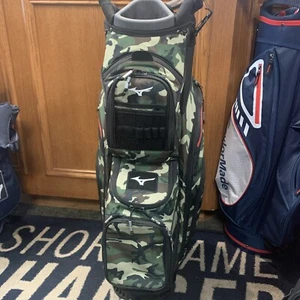 BRAND NEW Mizuno BR D4 Cart bag 14 way top woodlands camo - Picture 1 of 5