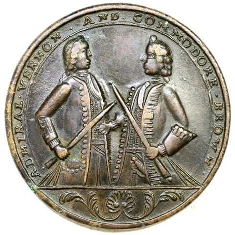1739 PBvb 11-S R-6 Admiral Vernon Betts Medal Cover