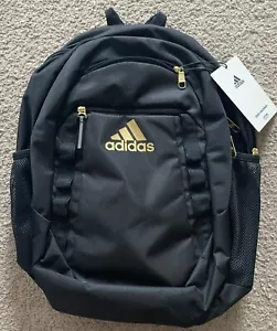 NEU Adidas Excel 6 Reiserucksack, schwarz & gold 16" Laptop Aufbewahrung - Bild 1 von 5