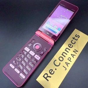 KYOCERA GRATINA KYF37 Pink Android Flip Phone Unlocked SIM Free FROM JAPAN - Picture 1 of 18