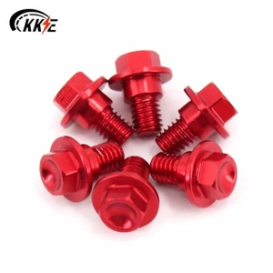KKE Red Front Fork Guard Screw Bolts For Suzuki RMZ250 RMZ450 2008-2018 RMX450Z - Bild 1 von 11