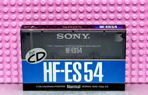 SONY HF ES 54 TYPE I BLANK CASSETTE TAPE (1) (SEALED) - Picture 1 of 3