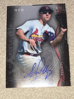 STEPHEN PISCOTTY 2014 Bowman Sterling Rookie Autograph RC Cardinals Athletics - Image 1 of 4