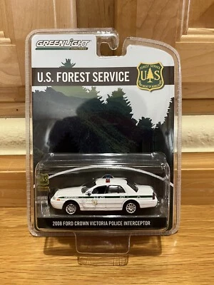 Greenlight US Forest Service 2008 Ford Crown Victoria Police Interceptor 1:64  - Image 1 of 4