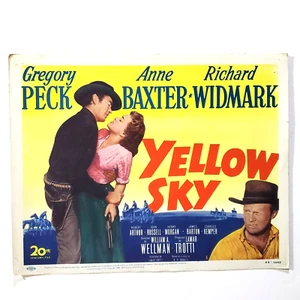 Yellow Sky 1948 Title lobby card 11 x 14 Gregory Peck Richard Widmark Ann Baxter - Picture 1 of 3