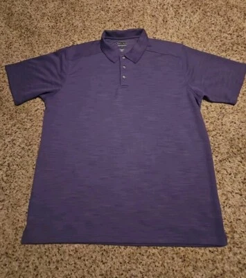 Pebble Beach Men's Polo Shirt Purple Performance Short Sleeve Size 2XL - Image 1 of 4