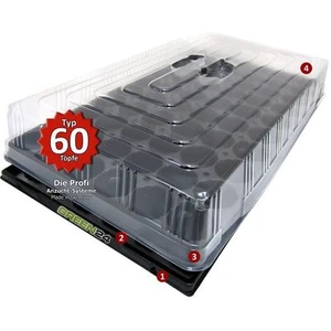 Hydroponik 60 Zimmer-Gewächshaus Profi XL mit automatischer Bewässerung Anzucht - Bild 1 von 5