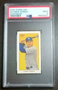 2020 Topps 206 T206 Sovereign Parallel Gleyber Torres # 6 PSA 9 Mint Pop 1