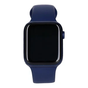 Apple Watch Series 6 44mm GPS Blau Aluminium mit Sportarmband Deep Blue sehr gut - Zdjęcie 1 z 4