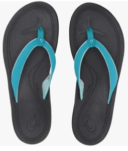 Olukai Women’s Punua Flip Flops Sandals Kai Blue Dark Shadow Sz 11 NWT - Picture 1 of 7