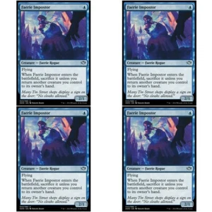 4 x FAERIE IMPOSTOR NM Speed vs Cunning MTG Blue - Faerie Unc - Picture 1 of 1