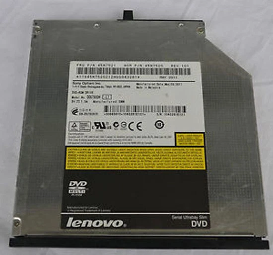 Lenovo Thinkpad Serial Ultrabay SLIM DVD Multi IV RW 45N7457 T410 T420 T430 GOOD - Image 1 of 1