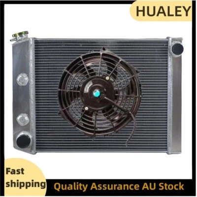 3Row Aluminum Radiator+Fan Fit 1973-82 Ford Cortina 6 Cylinder TC TD/TE TF AT/MT - image 1 of 4