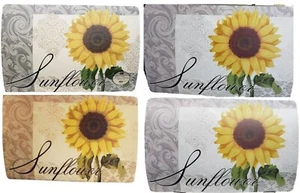 Set of 4 Similar Kitchen Vinyl with Foam Back Placemats (12"x18") SUNFLOWER,BH - Picture 1 of 23