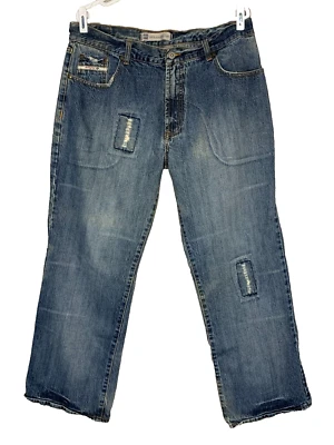 Paco Jeans Mens 34 x 30 34W Straight Leg Loose Relaxed Streetwear Distressed - Image 1 of 4