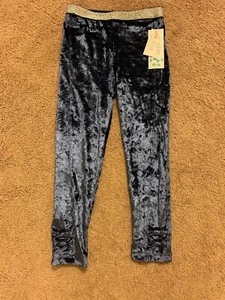 NWT GIRL'S 365 KIDS FROM GARANIMALS BLUE VELOUR PLUSH Legging KIDS SIZE 6 New - Picture 1 of 7