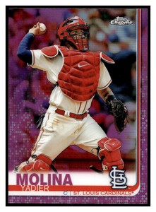 2019 Topps Chrome Pink Refractors #51 Yadier Molina 