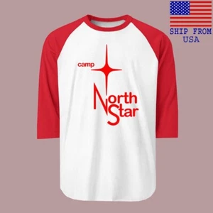 Camp North Star Men's Raglan Red Size S-2XL - Picture 1 of 1