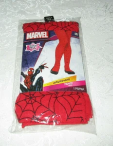 Child M/L to 85 lbs. Age 8+ Spider-Girl Tights 1 Pair Red/Black Spider-Man - Picture 1 of 5