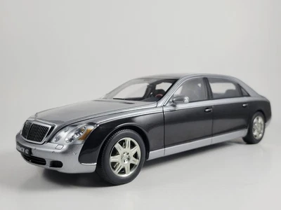 AUTOart 1:18 Maybach 62 LWB Diecast Model | Himalayas Grey / Caspian Black - Image 1 of 4