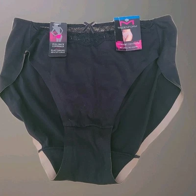 Nuevo Braguita Maidenform 8 XL Confort Devotion Encaje Corte Alto Pierna CDHLBF Mujer Espalda Completa Foto 1 de 4