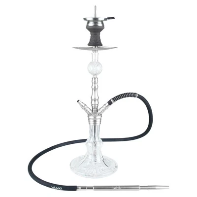 Luna Hookah Minima 2.0 Shisha Wasserpfeife Hookah Silber Aluminium Komplett Set - Bild 1 von 4