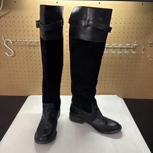 LUCKY BRAND Nivo Reitstiefel klassisch schwarz Boho Leder Größe 9,5 M - Bild 1 von 21
