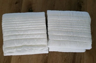 West Elm European Flax Linen Linework Shams (2) King White  NWOT - Image 1 of 2