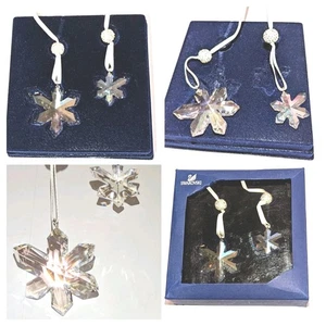 Swarovski Xmas Ornament Schneeflocke Kristall Doppelstern Eisblumen Set 2008 Originalverpackt - Bild 1 von 19