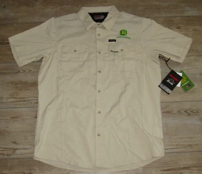NEW Wrangler John Deere Outdoor MOISTURE WICKING Active Shirt, Men's MED - Image 1 of 4