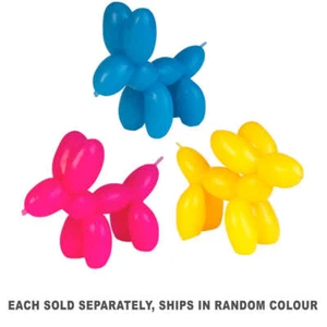 Adorable Stretchy Puppy Balloon Perfect for Sensory Play (1pc Random Color) - Foto 1 di 1