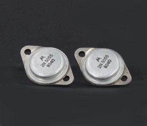 ZWEI (2) NOS Motorola 2N 3055 2N3055 Transistoren MADE IN USA - Bild 1 von 1