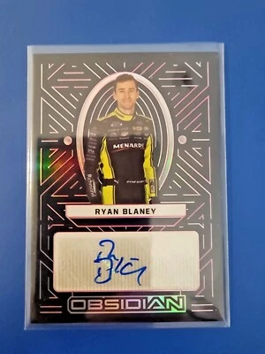 2023 Panini Chronicles NASCAR Racing -Obsidian Autographs-Base-Yellow-Purple - Image 1 of 3