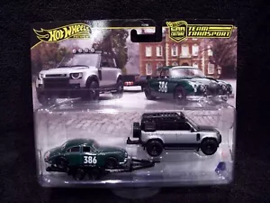 Hot Wheels Team Transport Jaguar MK1 & 2023 Land Rover Defender 110 Die Cast set - Picture 1 of 3