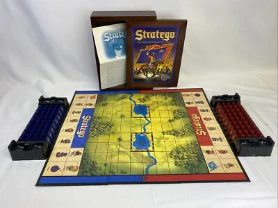 STRATEGO The Classic Game Of Battlefield Strategy Wooden Box Complete 2010 - Image 1 of 4